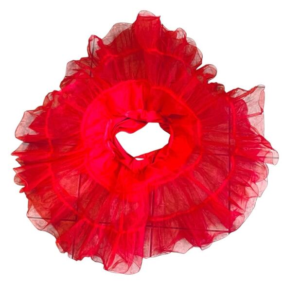 Grace Karin Women’s XL NWT Red Petticoat Crinoline Tutu Underskirt Tea Length - Picture 10 of 12